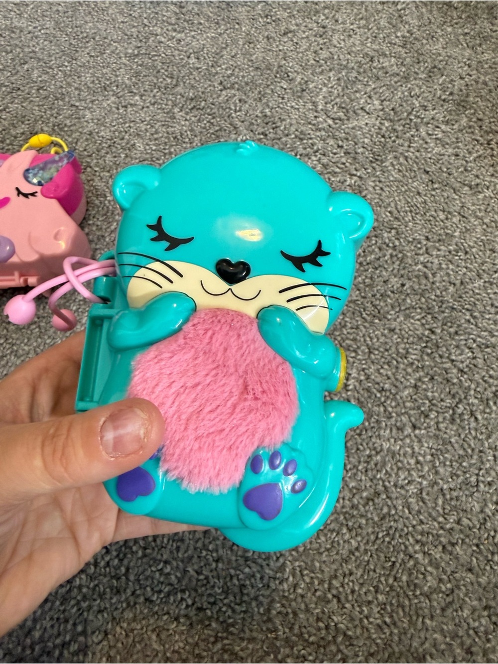 Polly Pocket Otter Aquarium Compact Set & Unicorn Forest Compact Set & 2 Polly’s - Picture 12 of 14